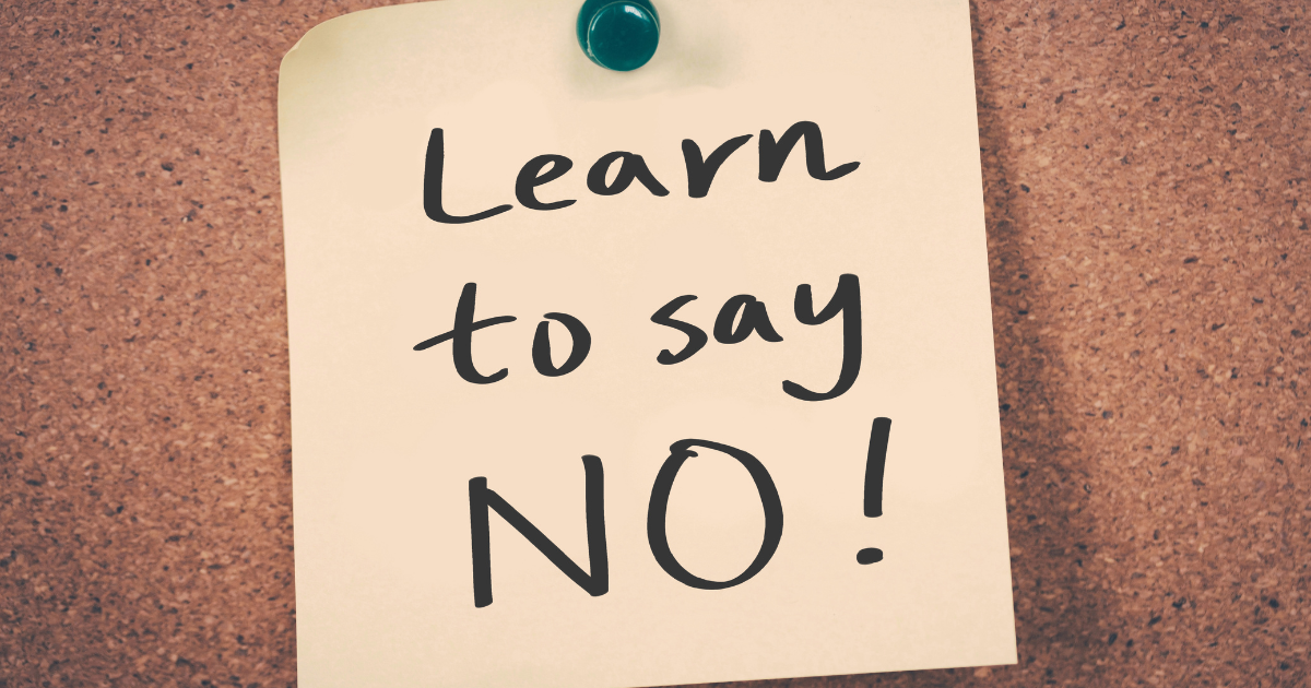 Learning to Say "No"